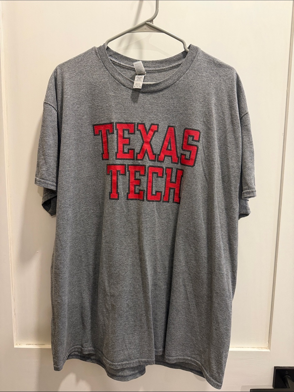 Texas Tech Gray and Red Graphic Tee - Gildan Tee men’s or women’s!